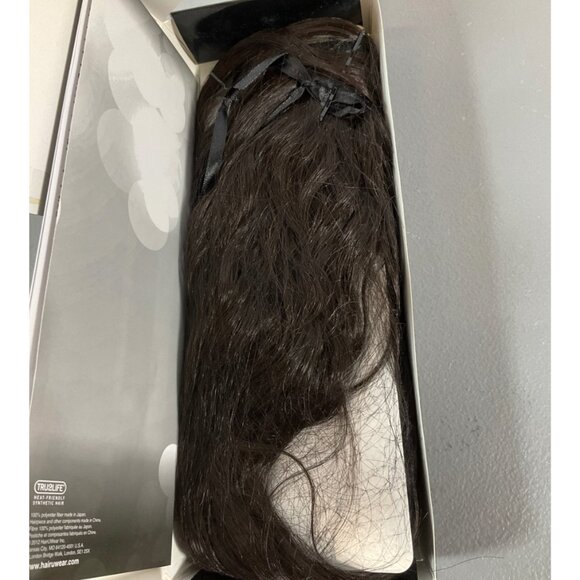 HairDo 18-inch Style-able Wavy Synthetic Ponytail, Heat-Friendly, Midnight Brown - Picture 6 of 6